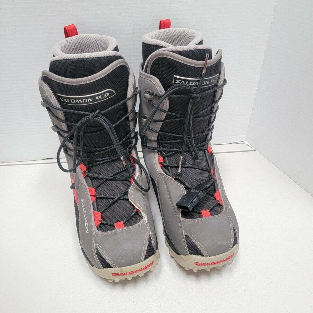 Salomon Symbio + Thermic Fit Snowboard Boots Mens 9.5 Black + Grey